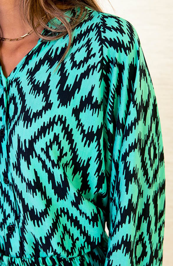 Aztec Print Blouse Melody Mint – shoparchief — foto 5