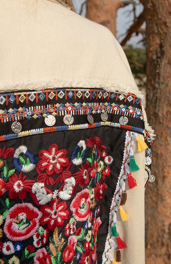 Bohemian Spijkerjas Lindy Beige – shoparchief — foto 4