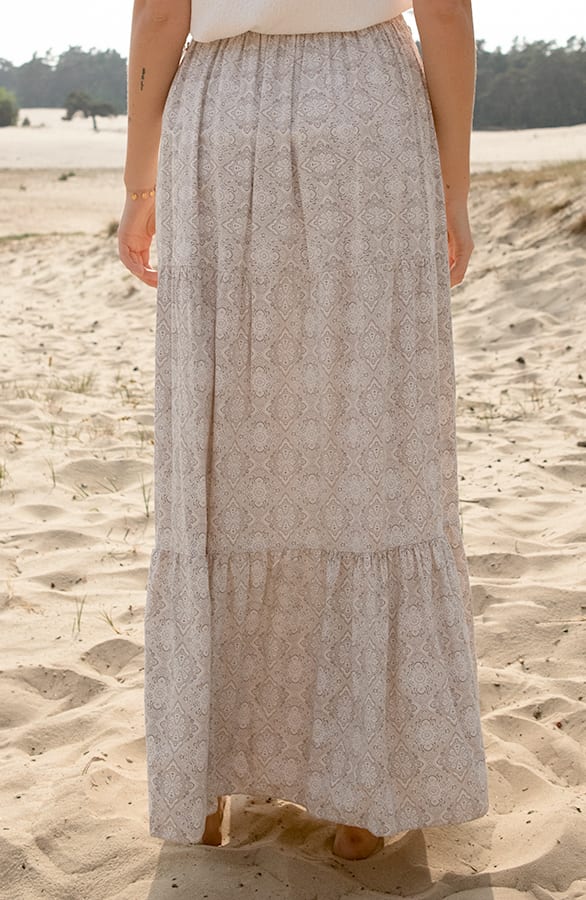 Boho Maxi Rok Jaimy Beige – shoparchief — foto 2
