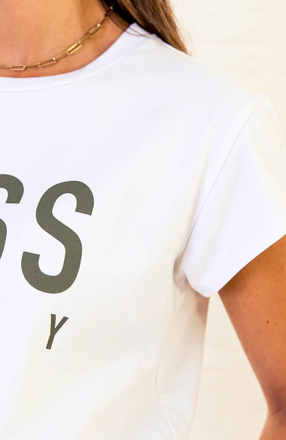 Boss Lady It-Shirt Stacey Ecru Army – shoparchief — foto 9