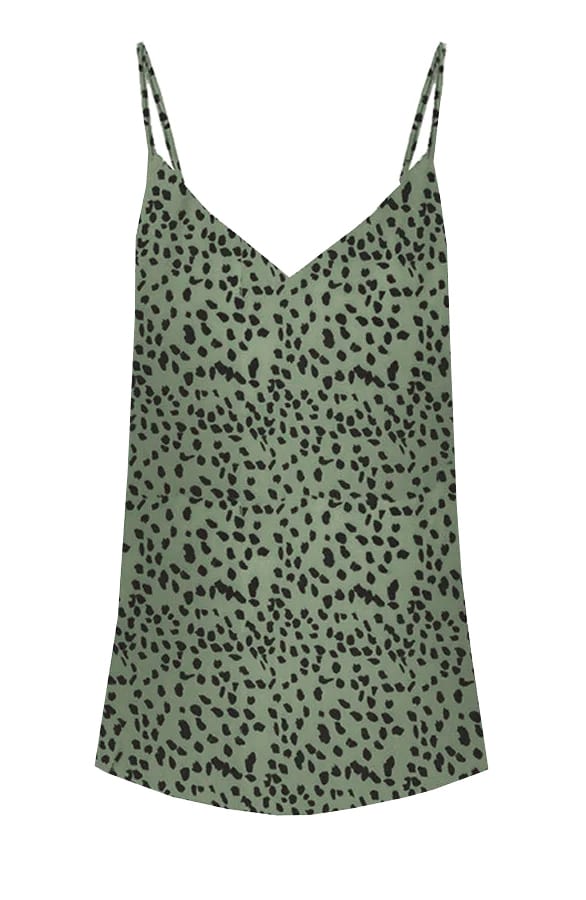 Cheetah Spaghetti Top Michelle Legergroen – shoparchief