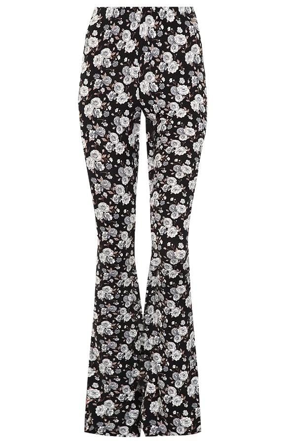 Janine Flared Broek Rozen Zwart – shoparchief