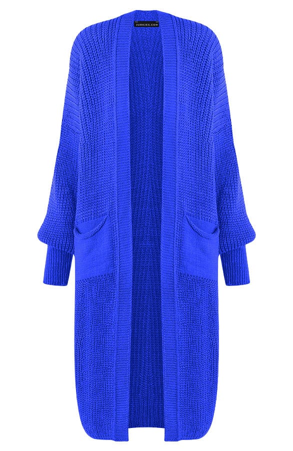 Lang Gebreid Vest Molly Kobalt – shoparchief