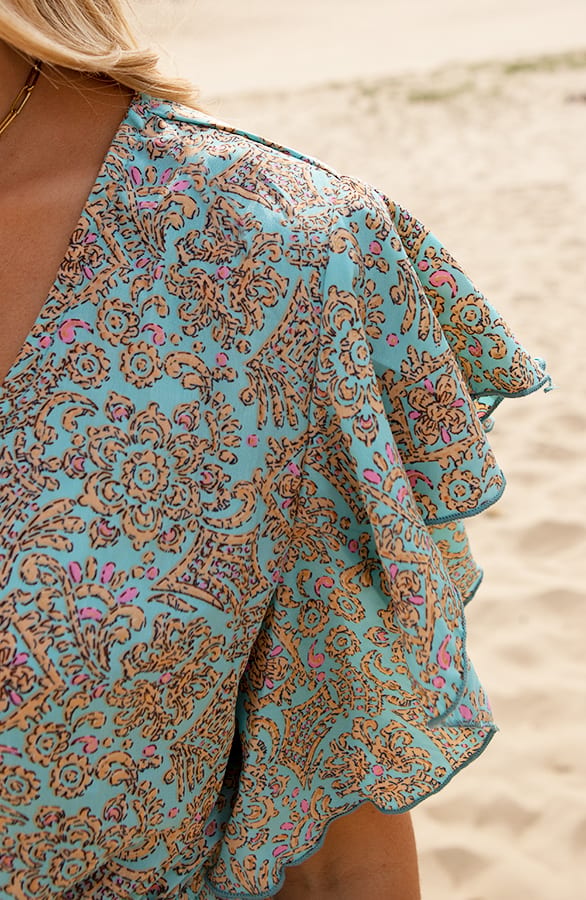 Luxury Satijnen Jurk Fee Mint – shoparchief — foto 4