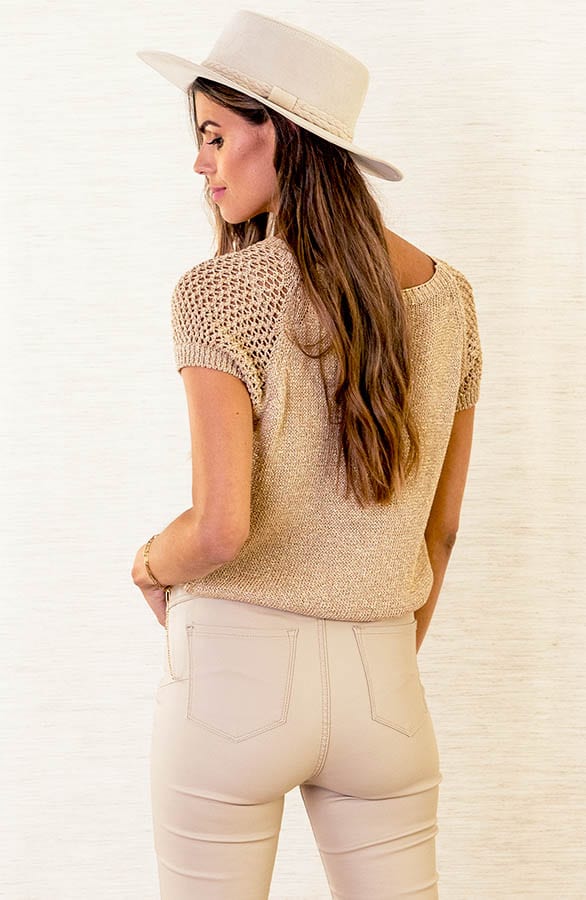 Luxury Detail Top Chloé Goud – shoparchief — foto 4