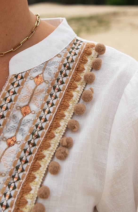 Midi Ibiza Tuniek Daisy Ecru – shoparchief — foto 3