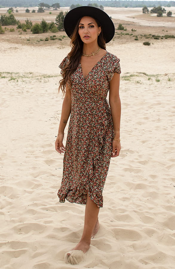 Midi Jurk Bloemenprint Jenny Koraal – shoparchief — foto 5