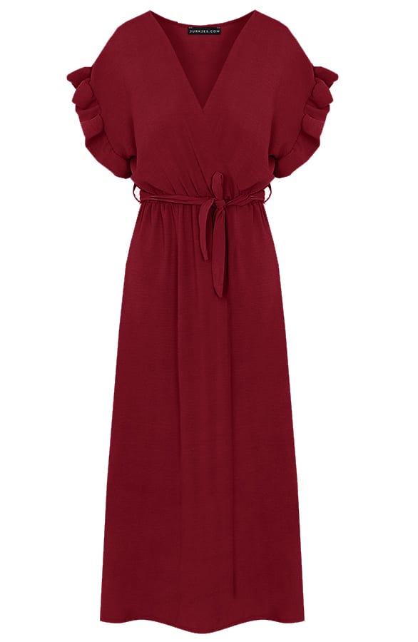 Midi Jurk Jazzie Bordeaux 2.0 – shoparchief