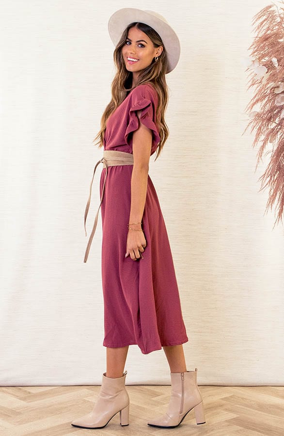 Midi Jurk Jazzie Dust Roze 2.0 – shoparchief — foto 3