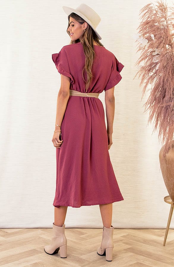 Midi Jurk Jazzie Dust Roze 2.0 – shoparchief — foto 4