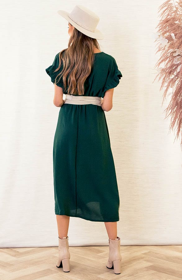 Midi Jurk Jazzie Smaragdgroen 2.0 – shoparchief — foto 4