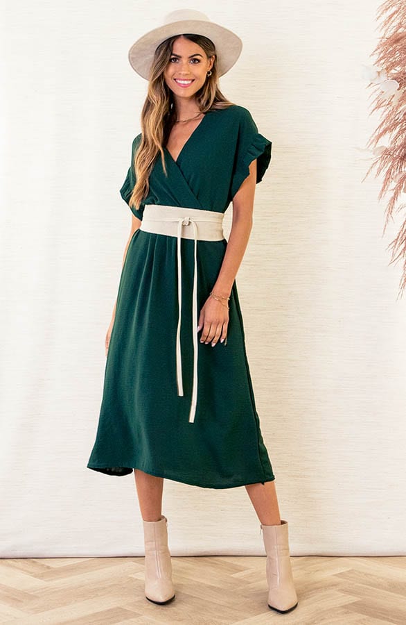 Midi Jurk Jazzie Smaragdgroen 2.0 – shoparchief
