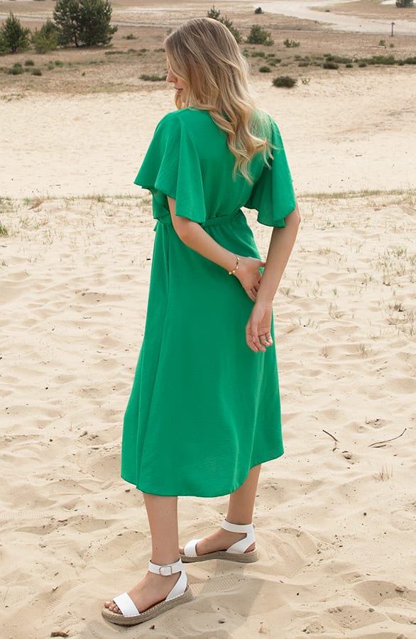 Midi Jurk Nikkie Bright Green – shoparchief — foto 3