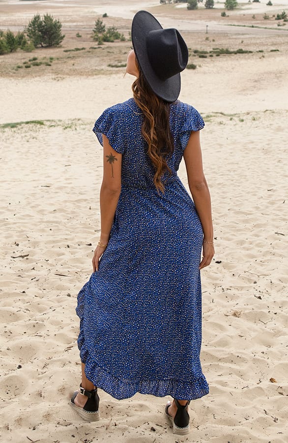 Midi Jurk panterprint Jenny Kobalt – shoparchief — foto 3