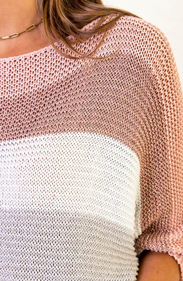 Oversized Lurex Top Manou Roze – shoparchief — foto 5
