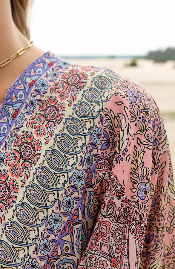 Print Maxi Jurk Elodie Roze – shoparchief — foto 4