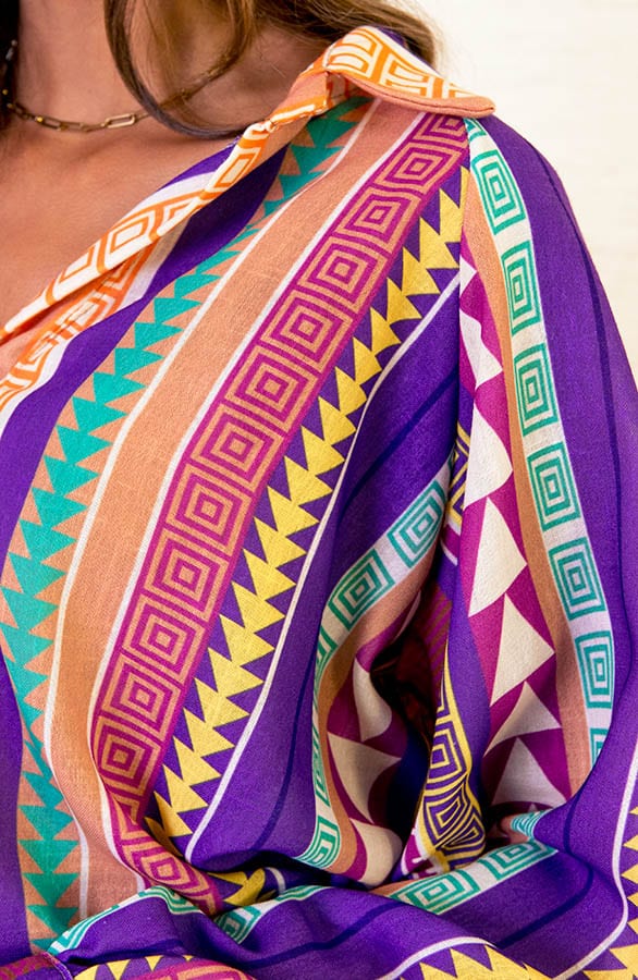 Print Blouse Pippa Purple – shoparchief — foto 5