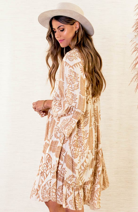 Print Tuniek Faya Beige – shoparchief — foto 4