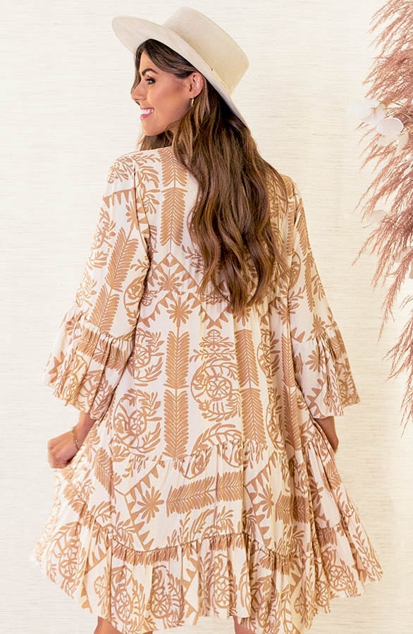 Print Tuniek Faya Beige – shoparchief — foto 5