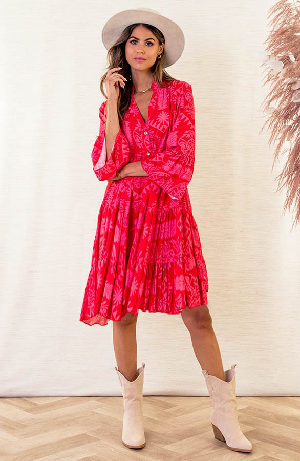 Print Tuniek Faya Fuchsia – shoparchief