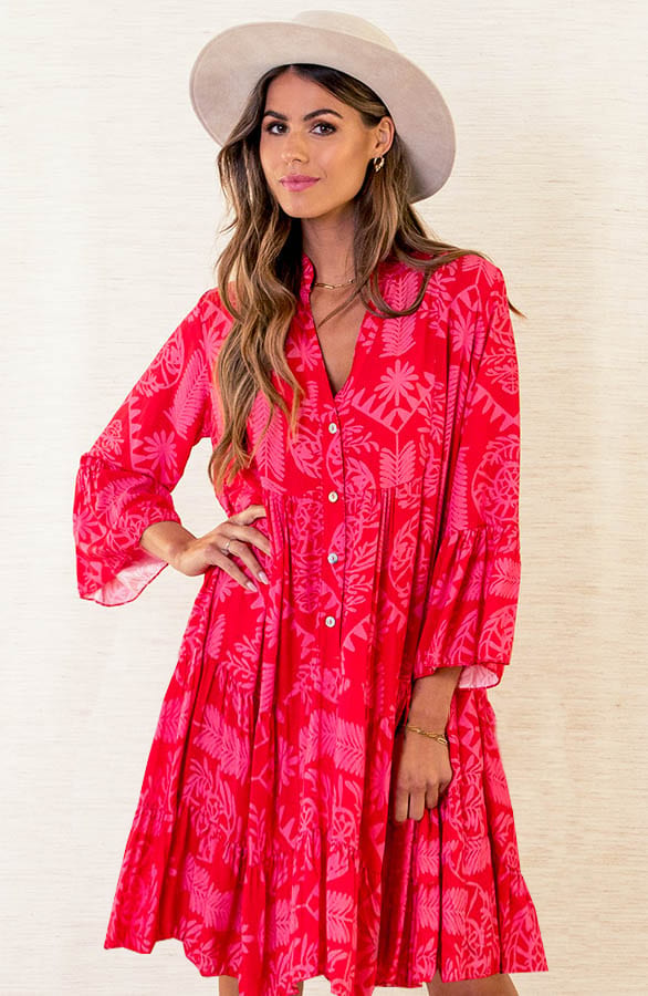 Print Tuniek Faya Fuchsia – shoparchief — foto 2