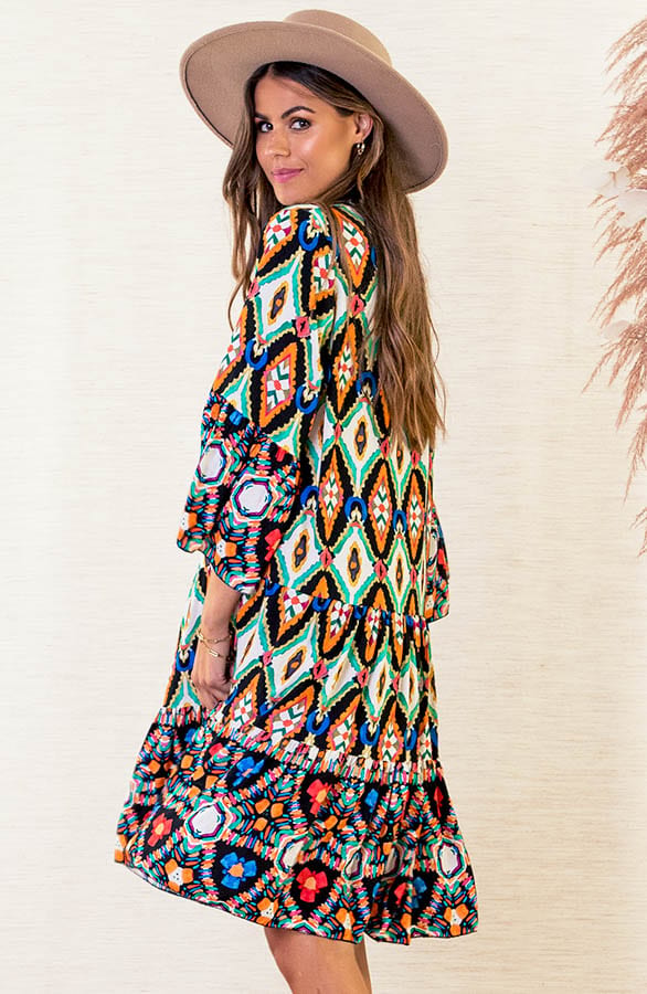 Print Tuniek Faya Multi Black – shoparchief — foto 3