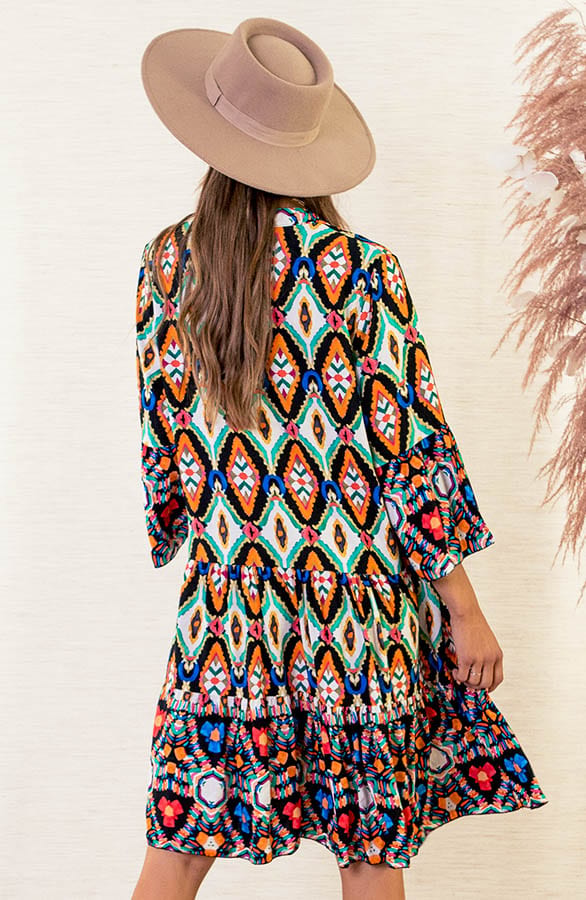 Print Tuniek Faya Multi Black – shoparchief — foto 4
