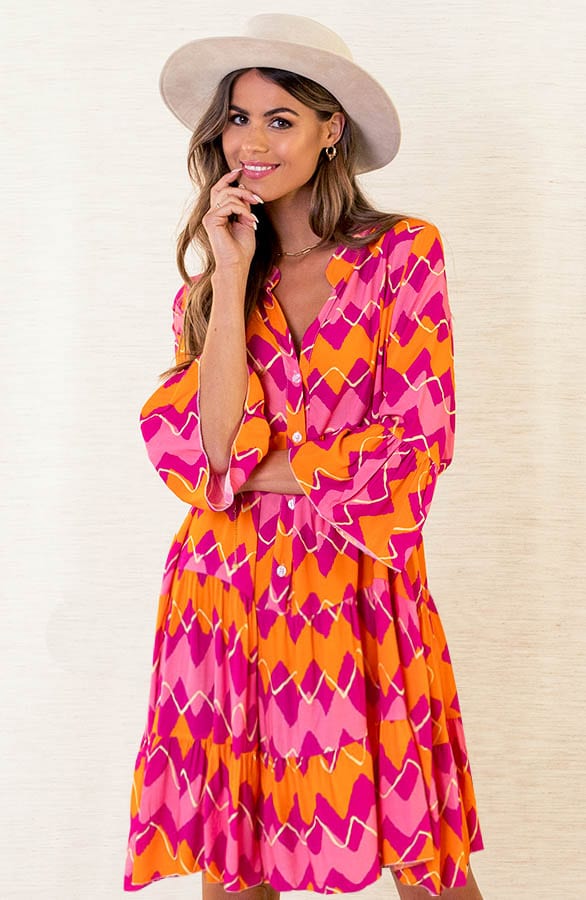 Print Tuniek Faya Pink – shoparchief — foto 2