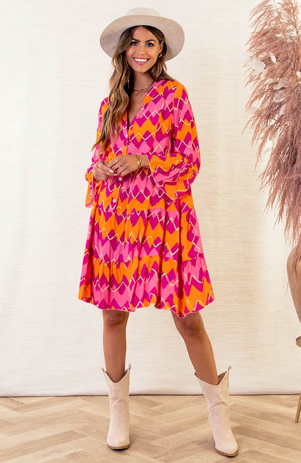 Print Tuniek Faya Pink – shoparchief