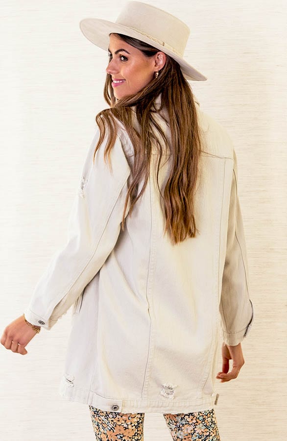 Sarah Denim Jacket Beige – shoparchief — foto 4
