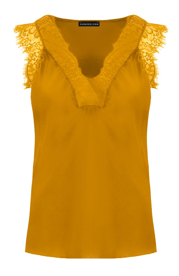Silk Lace Top Alexia Oker – shoparchief