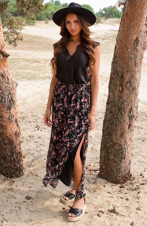 Silk Lace Top Alexia Zwart – shoparchief — foto 8