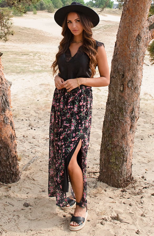 Silk Lace Top Alexia Zwart – shoparchief — foto 9