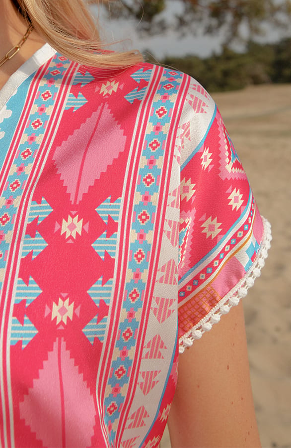 Soft Print Top Grace Roze – shoparchief — foto 5