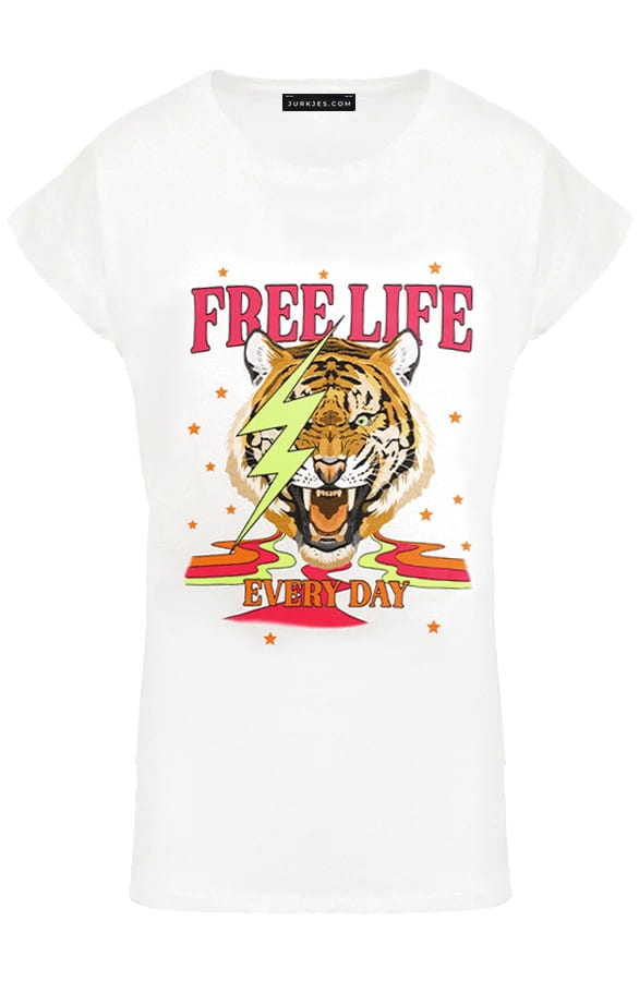 Tiger Top Elise Neon Roze Ecru – shoparchief