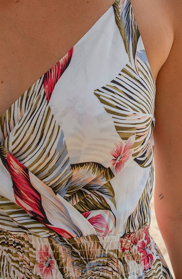 Tropical Spaghetti Jurk Jacky Ecru – shoparchief — foto 4