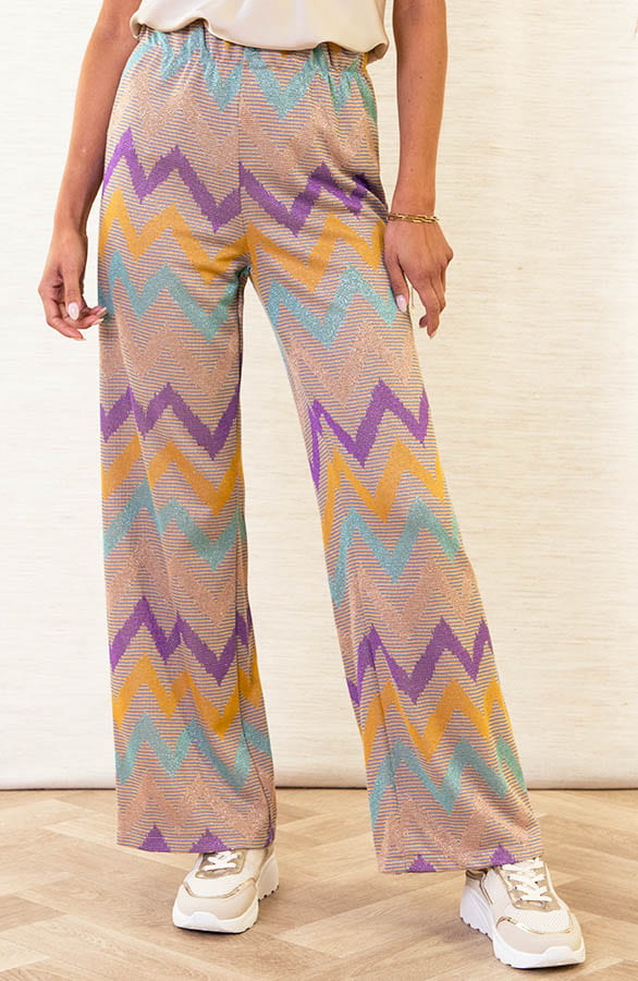 Wave Lurex Broek Lotte Beige – shoparchief — foto 2