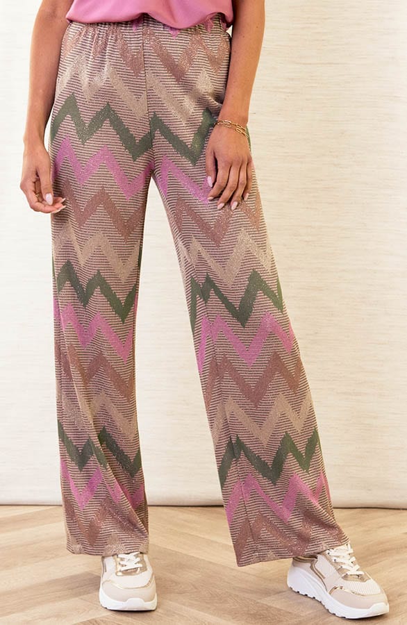 Wave Lurex Broek Lotte Camel – shoparchief — foto 2
