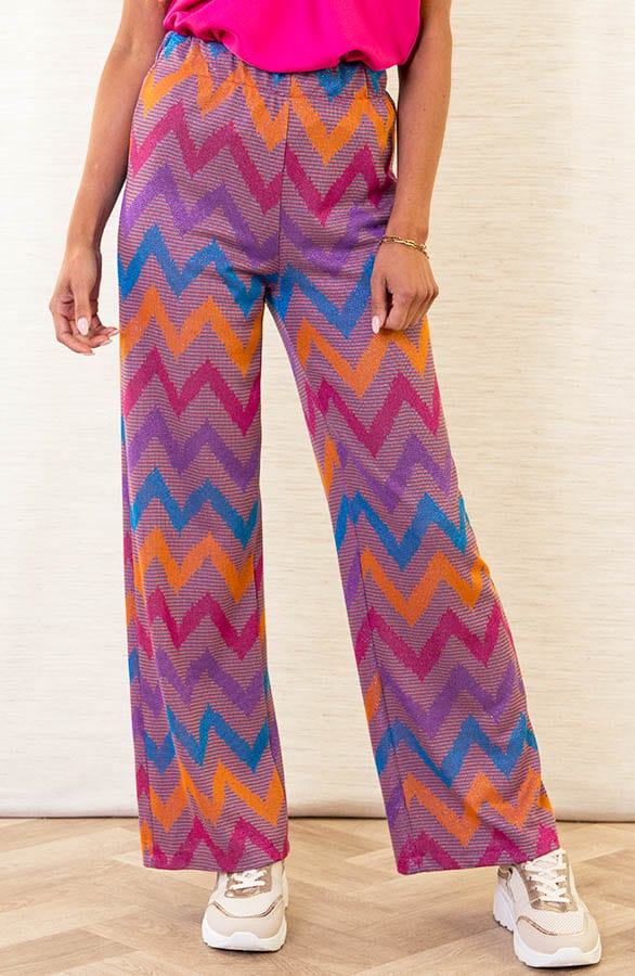 Wave Lurex Broek Lotte Roze – shoparchief — foto 2