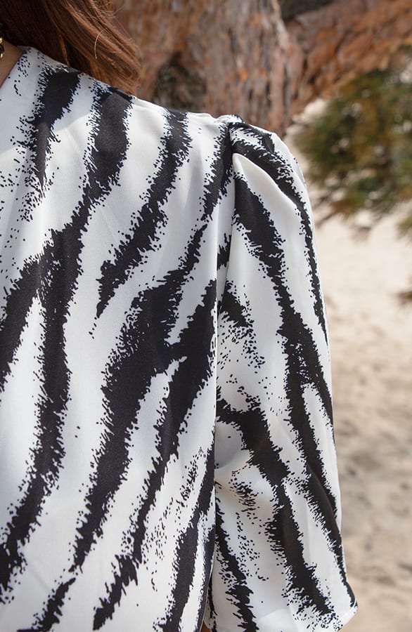 Zebraprint Midi Jurk Lisanne – shoparchief — foto 5