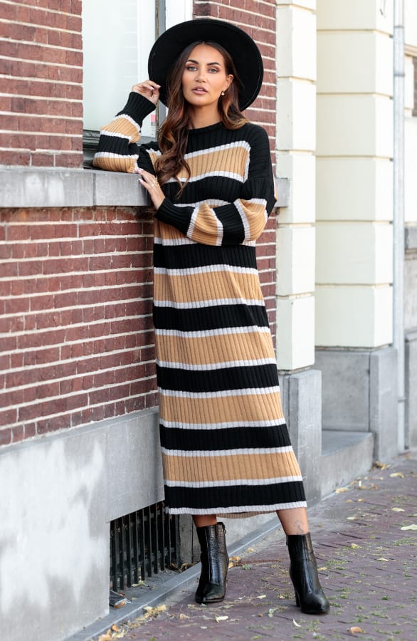 Gestreepte Sweater Dress Tracy Camel – shoparchief — foto 2