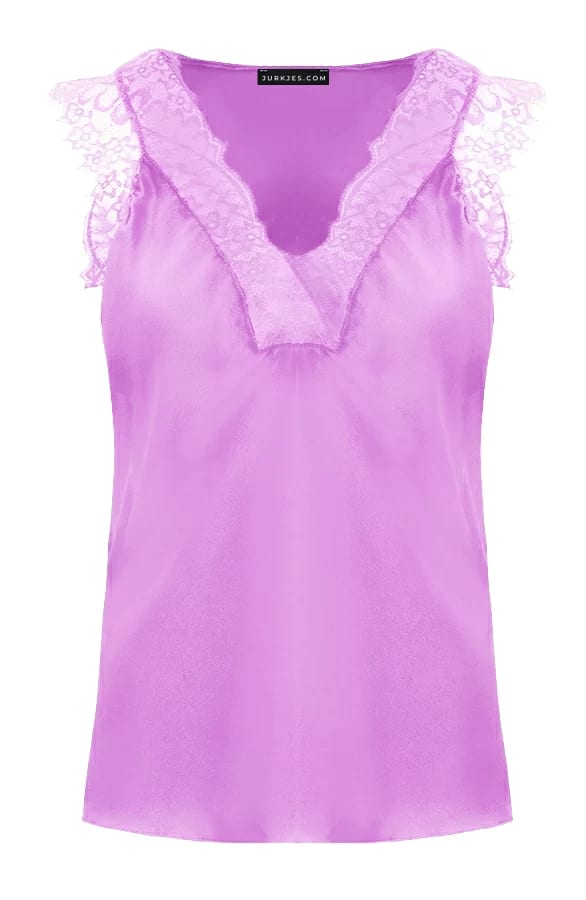 Silk Lace Top Alexia Lila – shoparchief