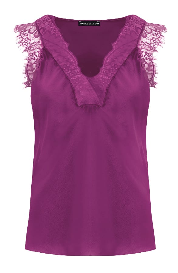 Silk Lace Top Alexia Magenta – shoparchief