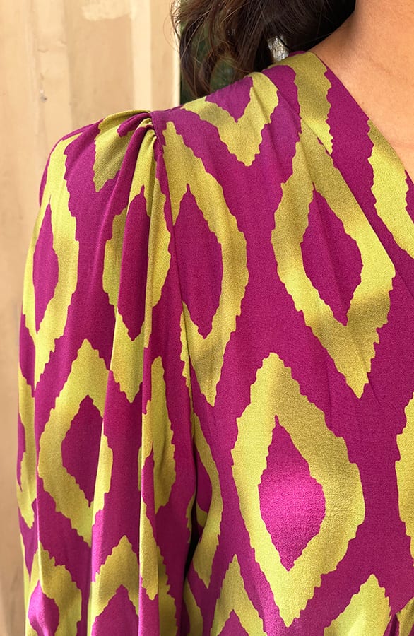 Aztec Jurk Chelby Paars Groen – shoparchief — foto 6