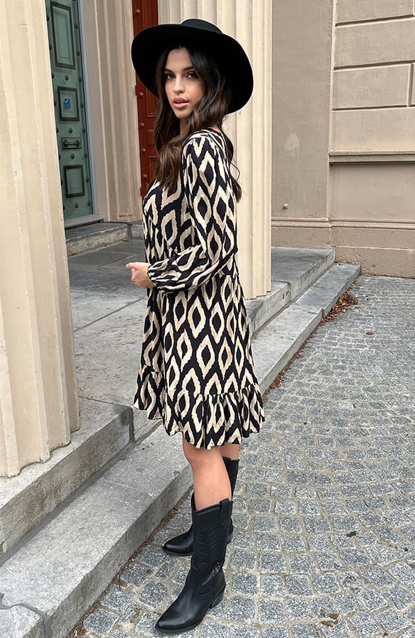 Aztec Jurk Chelby Zwart Beige – shoparchief — foto 5