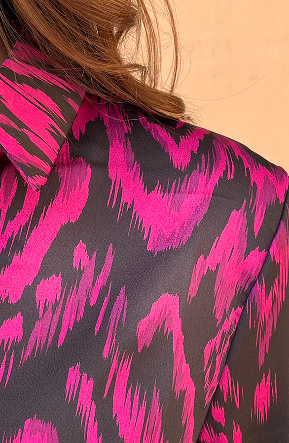 Blouse Met Print Britte Magenta – shoparchief — foto 5