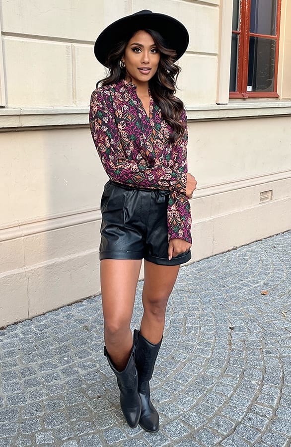 Blouse Met Print Jeni Magenta – shoparchief — foto 4