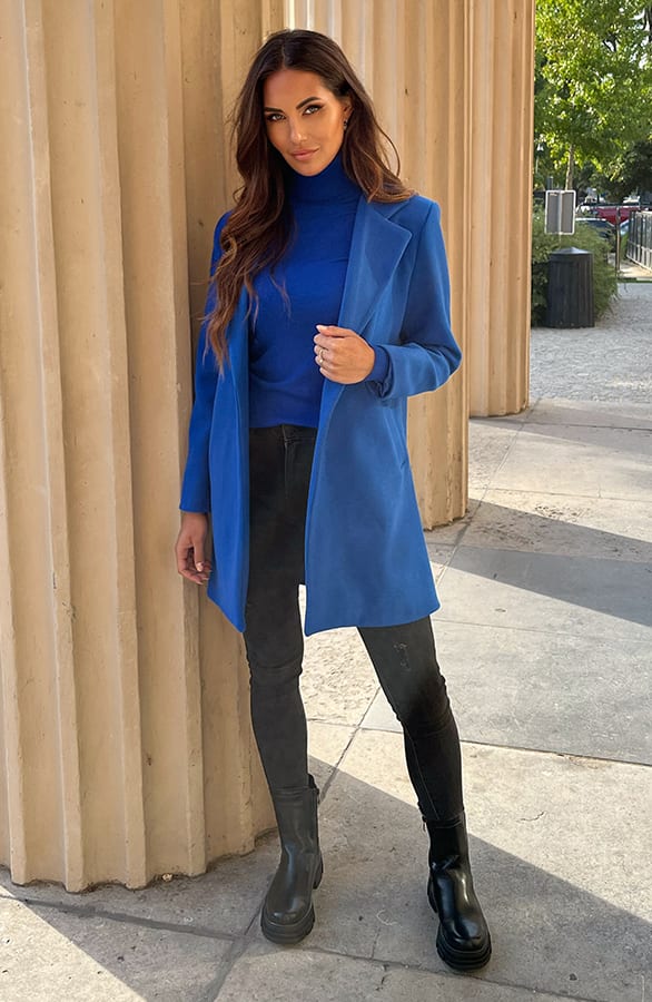 Classy Trenchcoat Luna Kobalt – shoparchief — foto 7