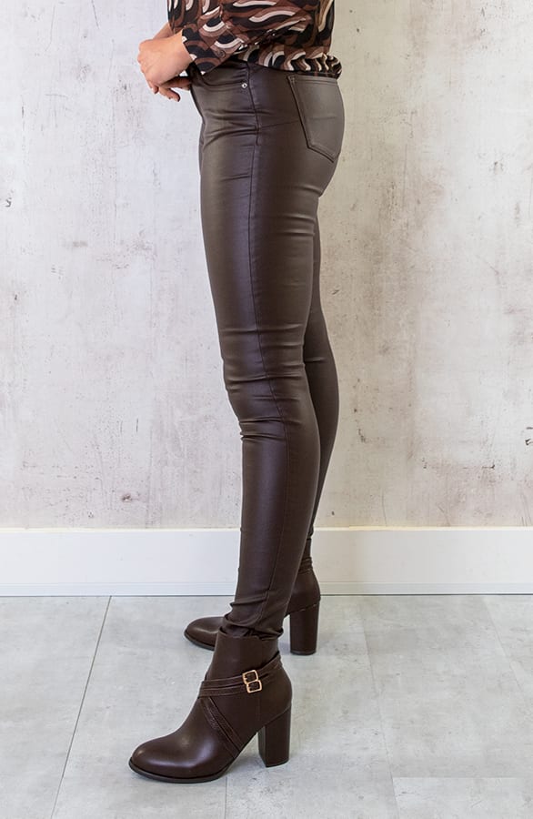 Elle Coating Jeans Bruin – shoparchief — foto 3