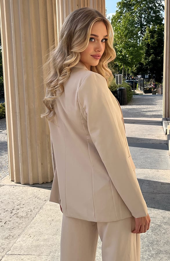 Dames Blazer Jaci Beige – shoparchief — foto 3
